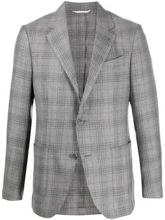 Ermenegildo Zegna однобортный пиджак в клетку