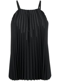 Brunello Cucinelli топ без рукавов с плиссировкой