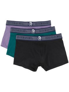 Diesel комплект из трех боксеров с логотипом