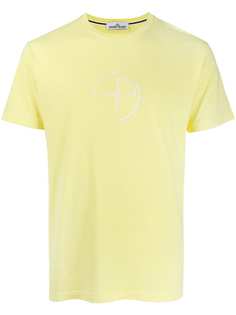 Stone Island футболка с вышитым логотипом