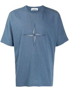Stone Island футболка с вышитым логотипом