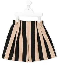 Monnalisa расклешенные шорты в полоску