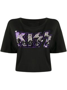 Philipp Plein укороченная футболка Kiss