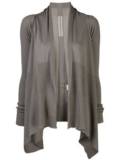 Rick Owens длинный кардиган с драпировкой