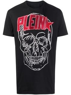 Philipp Plein футболка с короткими рукавами и декором Skull