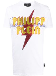 Philipp Plein футболка с принтом Bolt и короткими рукавами