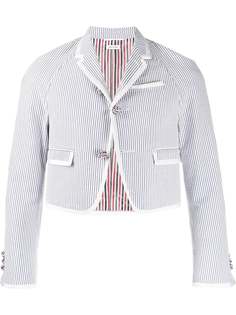 Thom Browne укороченный пиджак в полоску