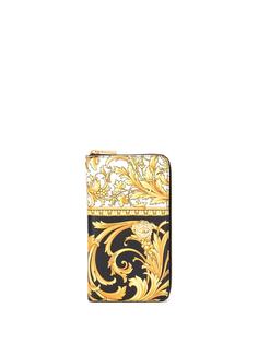 Versace кошелек на молнии с принтом Barocco