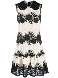 RedValentino приталенное платье с расклешенным подолом