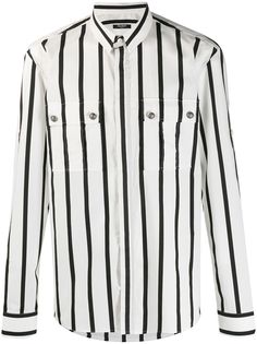Balmain полосатая рубашка