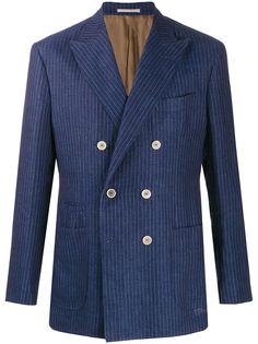 Brunello Cucinelli пиджак в полоску
