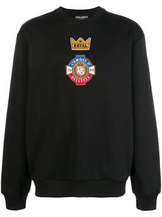 Dolce & Gabbana chest patch sweatshirt