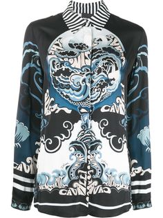 Just Cavalli рубашка с абстрактным принтом