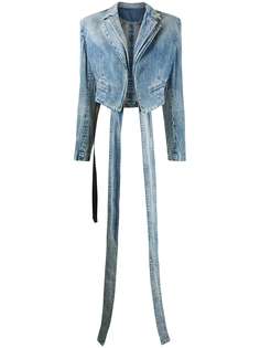UNRAVEL PROJECT укороченная джинсовая куртка