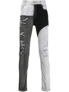Rick Owens DRKSHDW джинсы скинни с заниженной талией