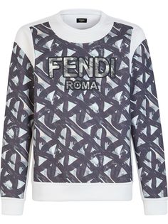 Fendi толстовка с принтом