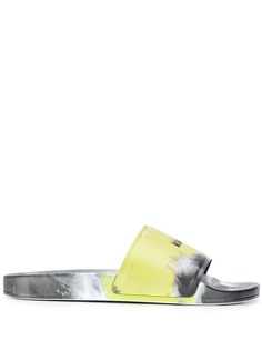 MSGM tie-dye print sliders