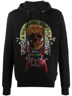Philipp Plein худи с декором Skull
