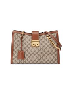 Gucci сумка на плечо GG Supreme с портфельной застежкой