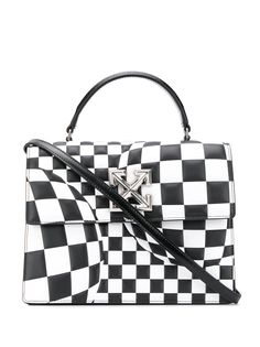 Off-White сумка-тоут Jitney 1.0 в клетку