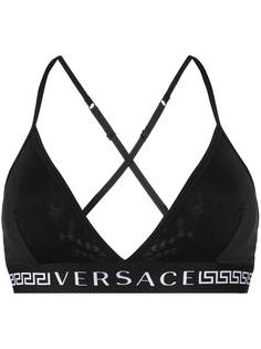 Versace спортивный бюстгальтер Greek Key