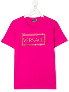 Young Versace футболка с круглым вырезом и логотипом