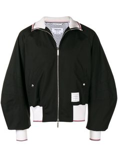 Thom Browne куртка-бомбер с контрастной отделкой