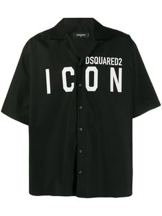 Dsquared2 рубашка свободного кроя с логотипом