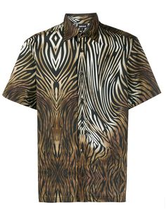 Just Cavalli рубашка с леопардовым принтом