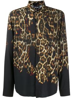 Just Cavalli рубашка с градиентным леопардовым принтом