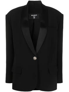 Balmain блейзер с воротником-шалькой