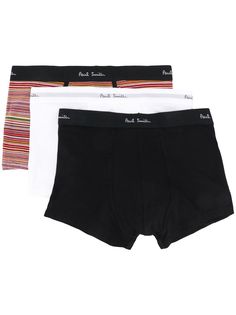 Paul Smith комплект из трех боксеров с логотипом на поясе