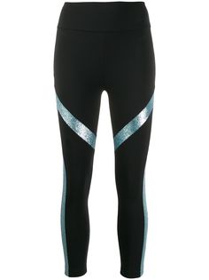 No Ka Oi укороченные легинсы с блестящими полосками