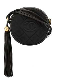 Chanel Pre-Owned стеганая сумка через плечо с бахромой