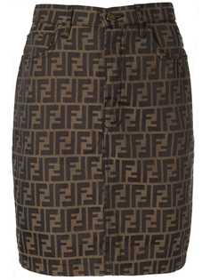 Fendi Pre-Owned юбка мини с логотипами FF