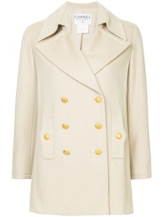 Chanel Pre-Owned двубортное пальто