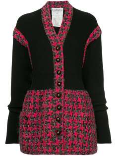 Chanel Pre-Owned вязаная куртка с застежкой на пуговицах