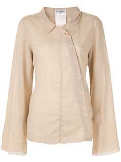 Chanel Pre-Owned рубашка с длинными рукавами и логотипом CC