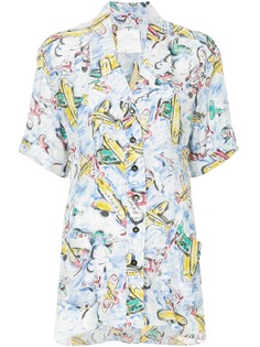 Chanel Pre-Owned рубашка с логотипом CC