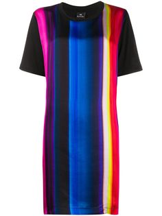 PS Paul Smith платье-футболка в полоску с круглым вырезом