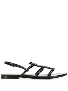 Saint Laurent сандалии Cassandra с логотипом