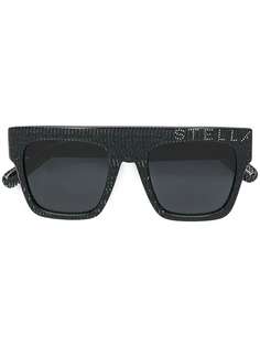 Stella McCartney Eyewear солнцезащитные очки с принтом змеиной кожи и заклепками