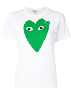 Comme Des Garçons Play футболка узкого кроя с логотипом