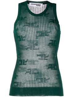 Courrèges топ в технике кроше без рукавов