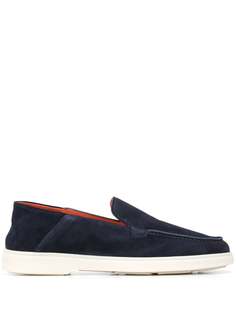 Santoni лоферы на плоской подошве