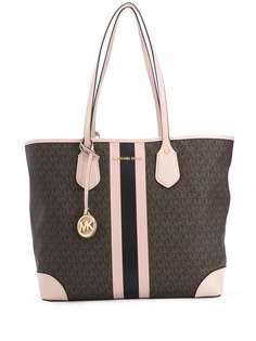 Michael Michael Kors сумка-тоут в полоску с монограммой