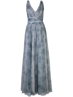 Marchesa Notte платье с цветочным принтом