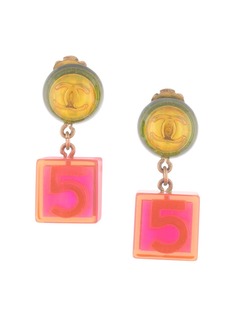 Chanel Pre-Owned серьги Nº5 Cube 1997-го года
