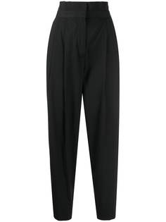 Pt01 брюки с завышенной талией и складками