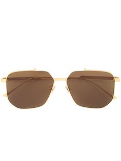 Bottega Veneta Eyewear солнцезащитные очки в квадратной оправе